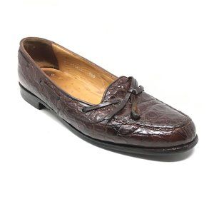 Polo Ralph Lauren Loafers Shoes Size 9.5 Crocodile